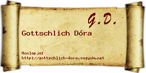 Gottschlich Dóra névjegykártya