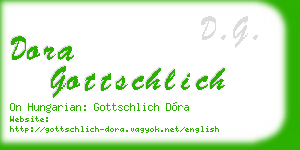 dora gottschlich business card